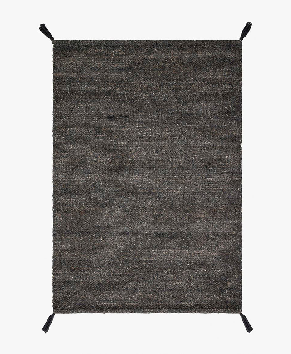 Oakdell Handwoven Stich Rug - Final Sale - Charcoal