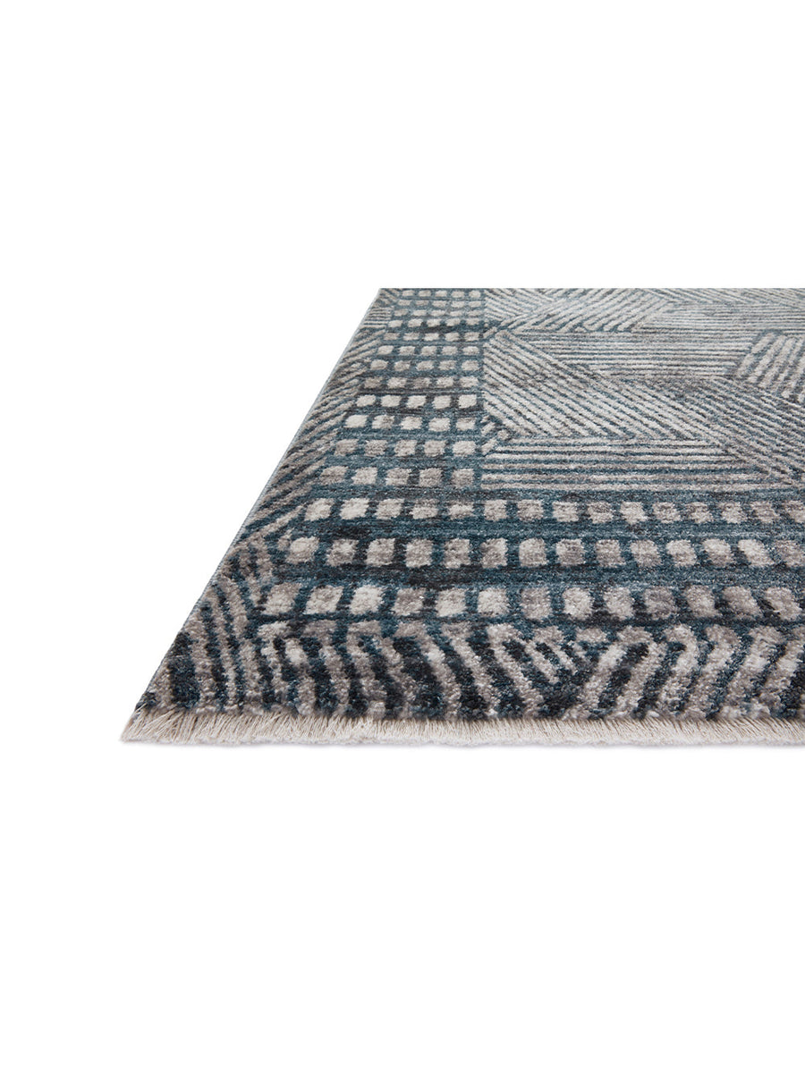 Melrose Rug Final Sale Denim/Silver ED Ellen DeGeneres