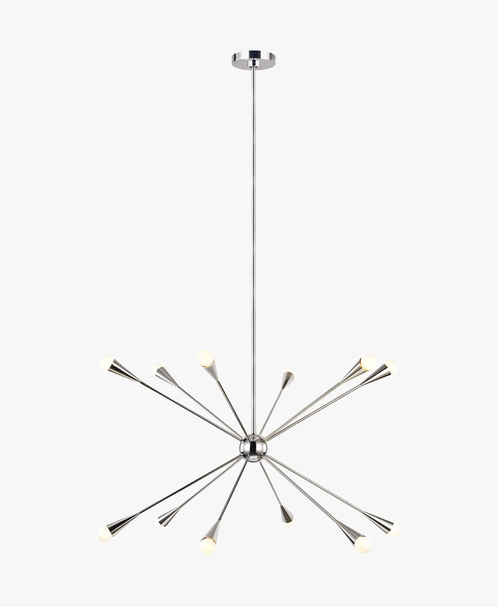 Jax 12 Chandelier Polished Nickel ED Ellen DeGeneres