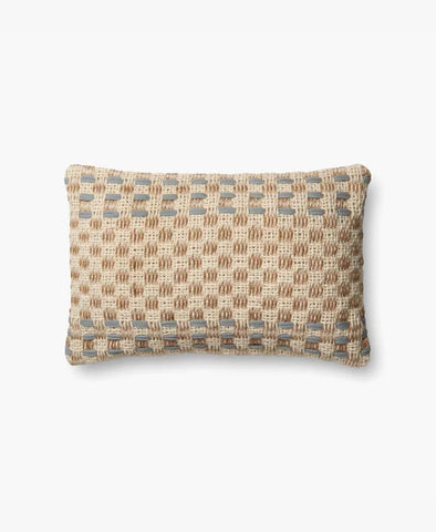 P4024 Checkered Pillow - Slate/Multi