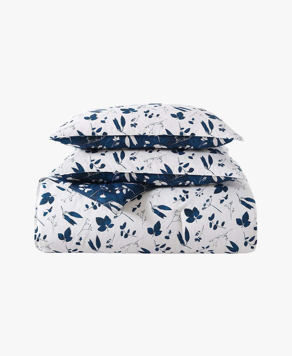 Cyanotype Floral Comforter Set