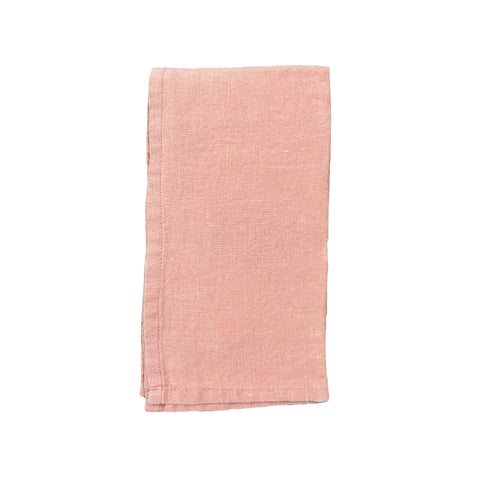 Stone Washed Linen Napkin in Clay- Set of 4
